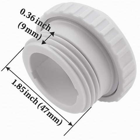 XerusDash SP1419D 1-1/2 in MIP thread connection for secure fit.