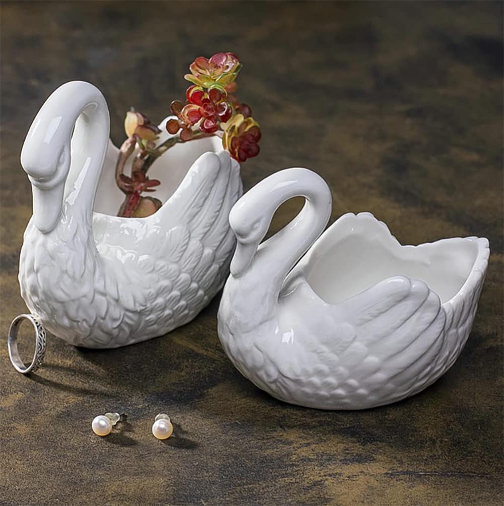 XESAGSNV Porcelain flowerpot suitable for small plants and desks.
