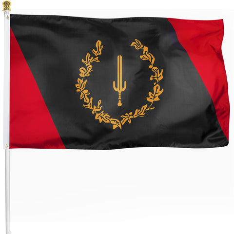 XIFAN Black American Heritage Flag 3x5 banner for wall or flagpole