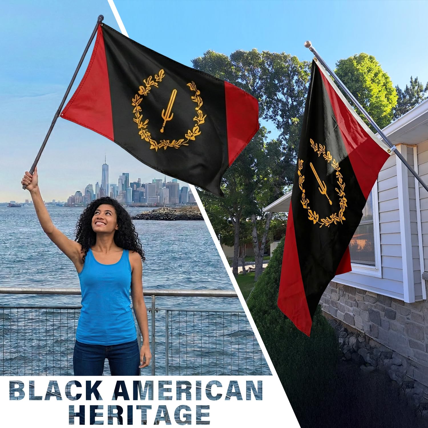 XIFAN Juneteenth banner suitable for indoor or outdoor displays