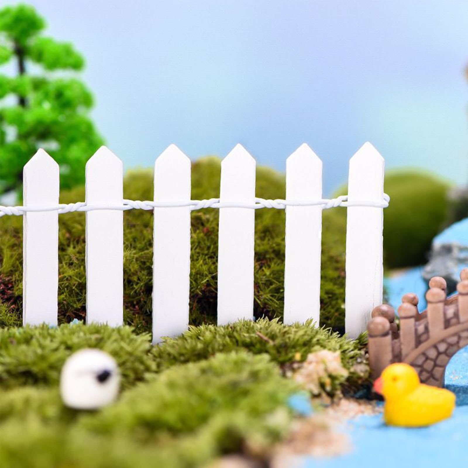 XFGSYXS compact fence for succulent pots and small landscape displays