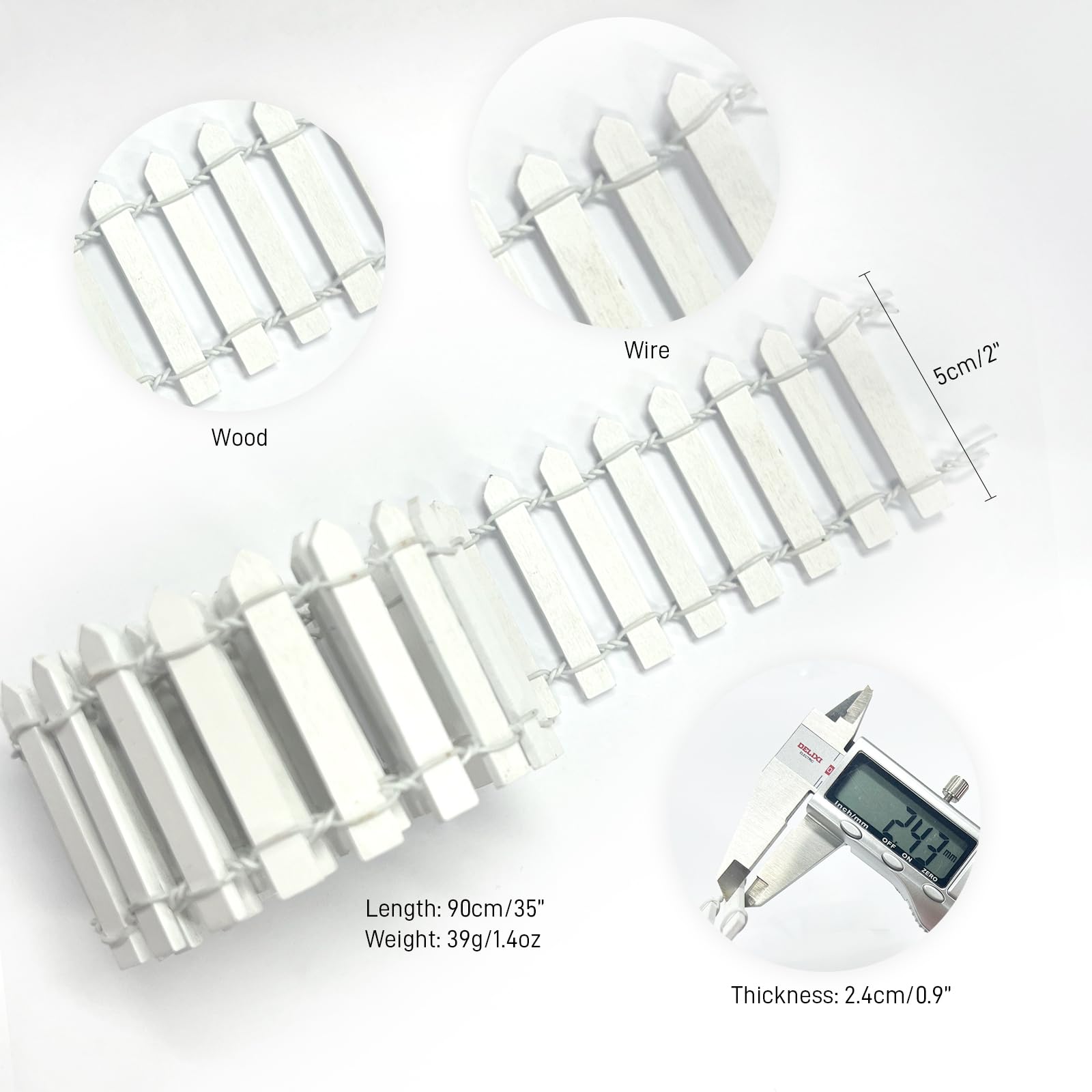 XFGSYXS easy-to-assemble mini fence for creative fairy tale settings