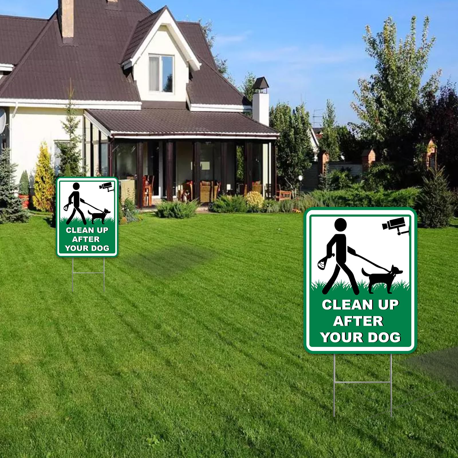 XFXHEYY Sign on lawn setup uses simple ground insert for quick placement.