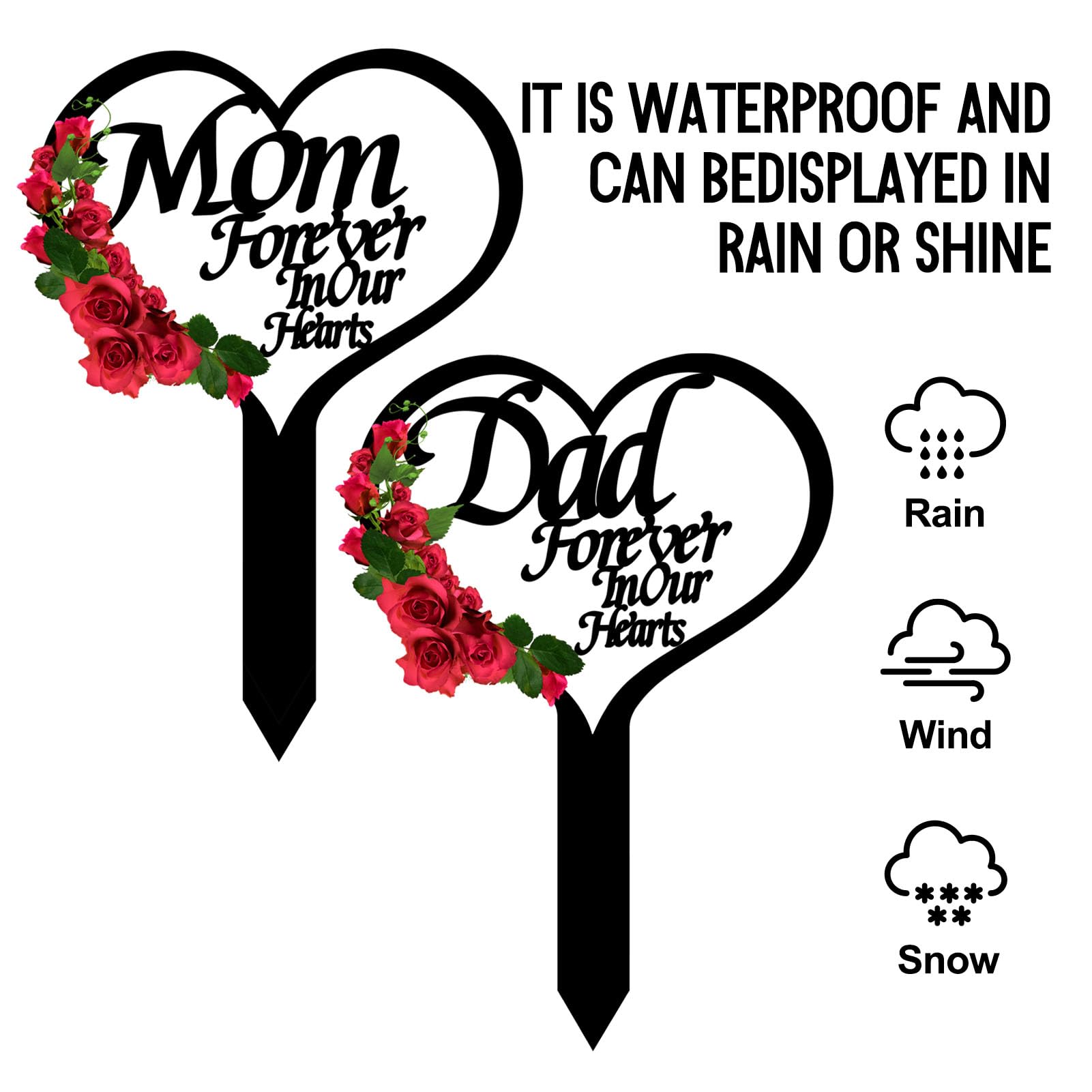 XGBDL Flowers and cardinal accent for garden or cemetery display