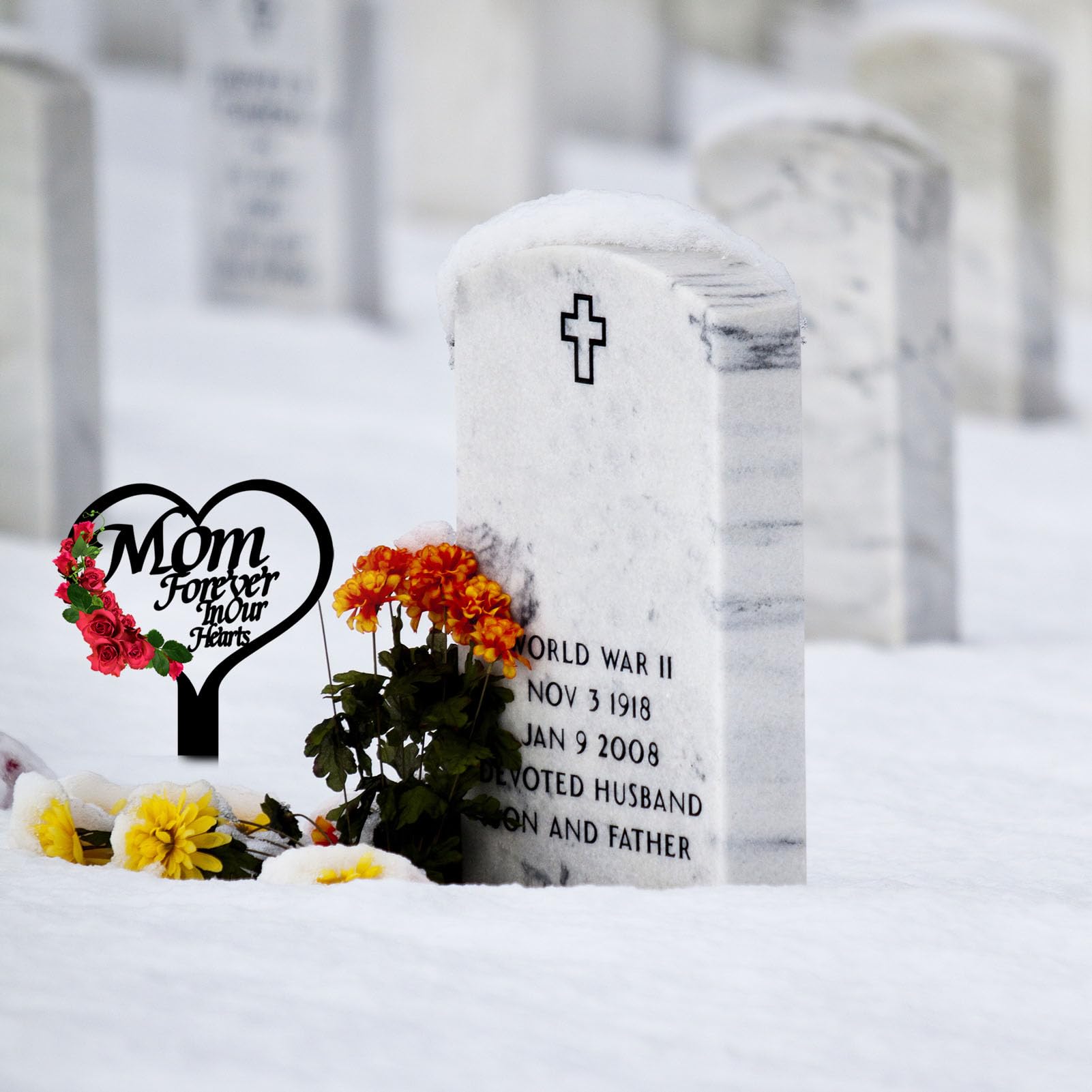 XGBDL Weather-resistant marker built for outdoor gravesites