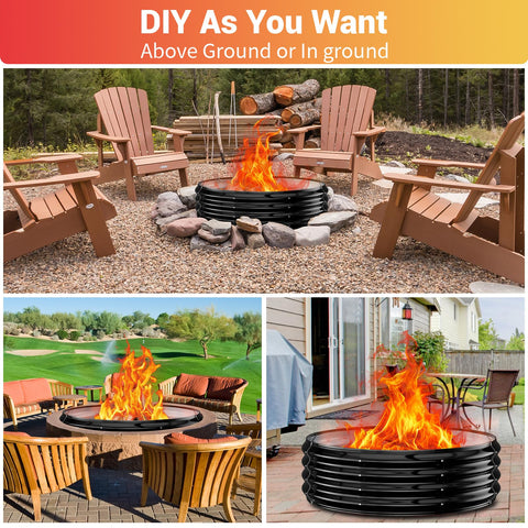 XGMDD portable ring offers easy setup for camping and patios.