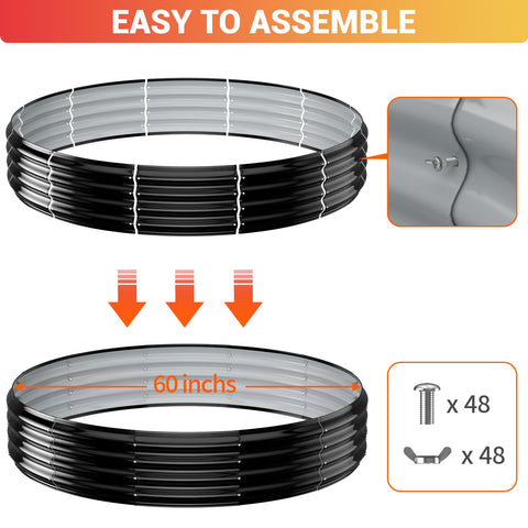 XGMDD versatile ring doubles as garden bed or burn barrel.