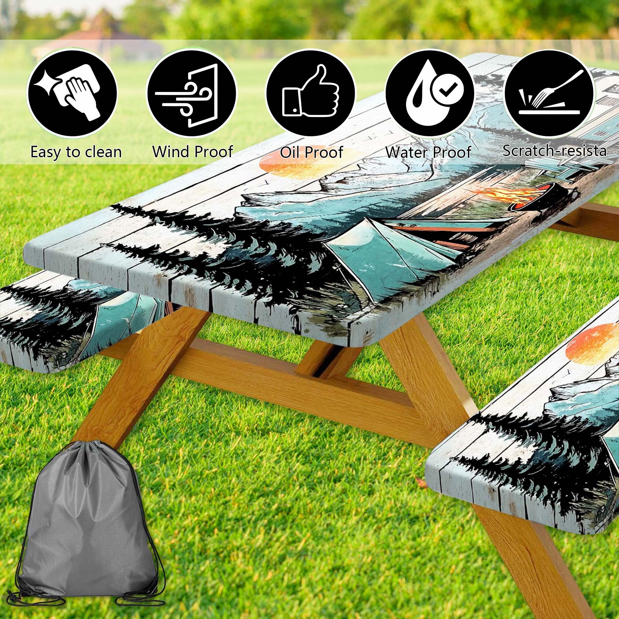 Xguatan three-piece set with bag for easy storage.