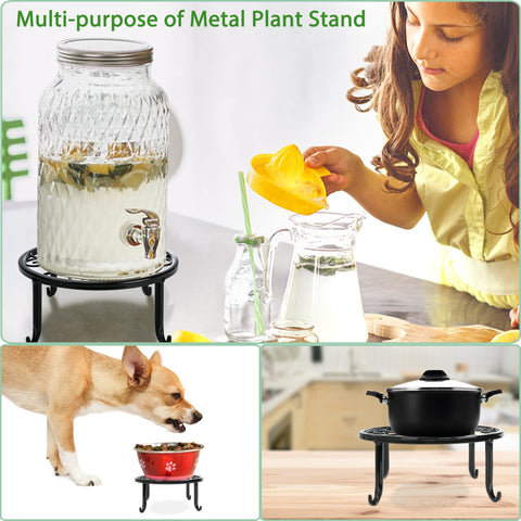 Xgunion metal plant stand 7-9inch diameter ideal for space-saving arrangements.