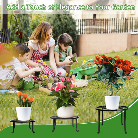 Xgunion outdoor-decor plant stand showcases versatile, rustproof performance.