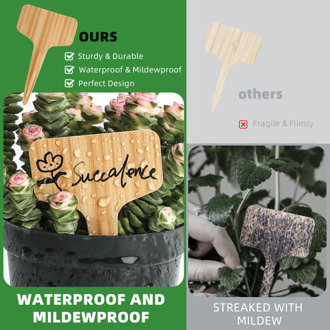 Xgunion natural wood-like appearance markers blend with floriculture aesthetics.