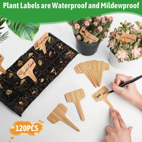 Xgunion T-type design garden labels insert easily without harming roots.