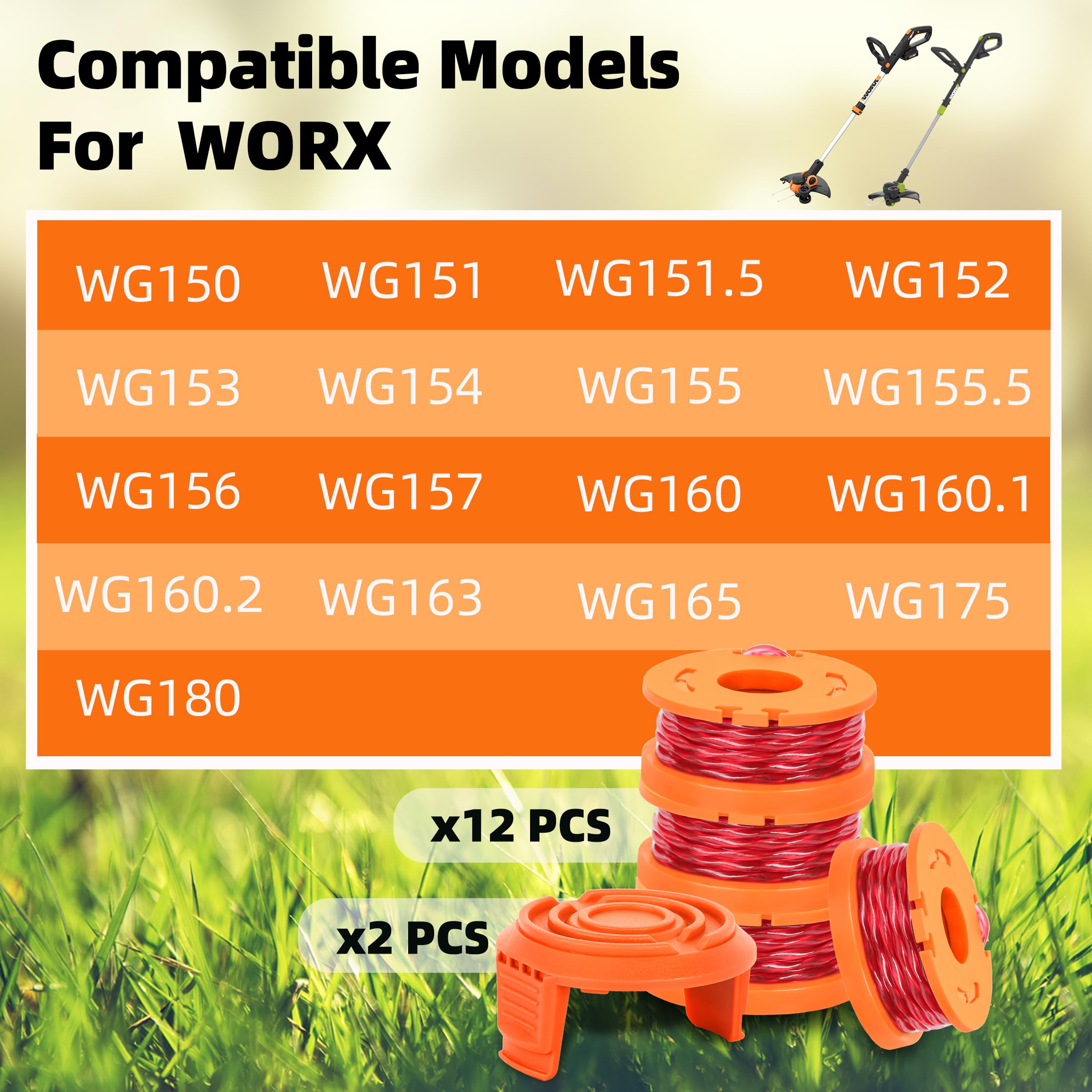 Xgunion nylon trimmer line 0.065 inch, durable and abrasion-resistant.