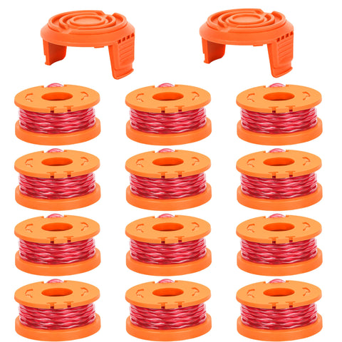 Xgunion WA0010 spool 0.065 inch, 10 ft, for Worx trimmers, easy replacement.