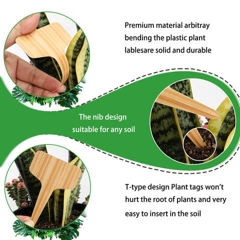 Xgunion waterproof PVC plant labels withstand rain and irrigation for reuse.