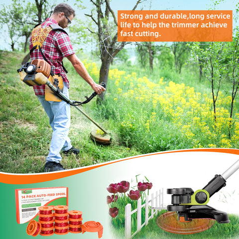 Xgunion weed eater spool fits WG series for easy upgrades.