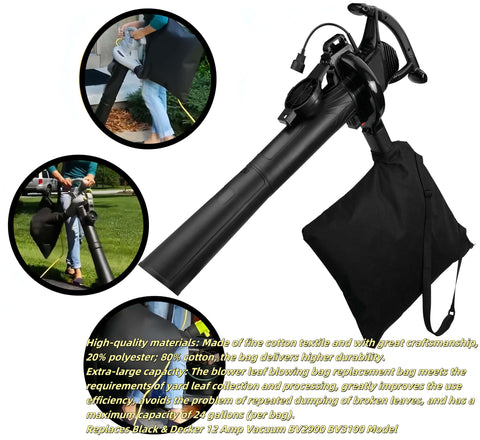 XHBAN bag material detail shows cotton-poly blend for durability.