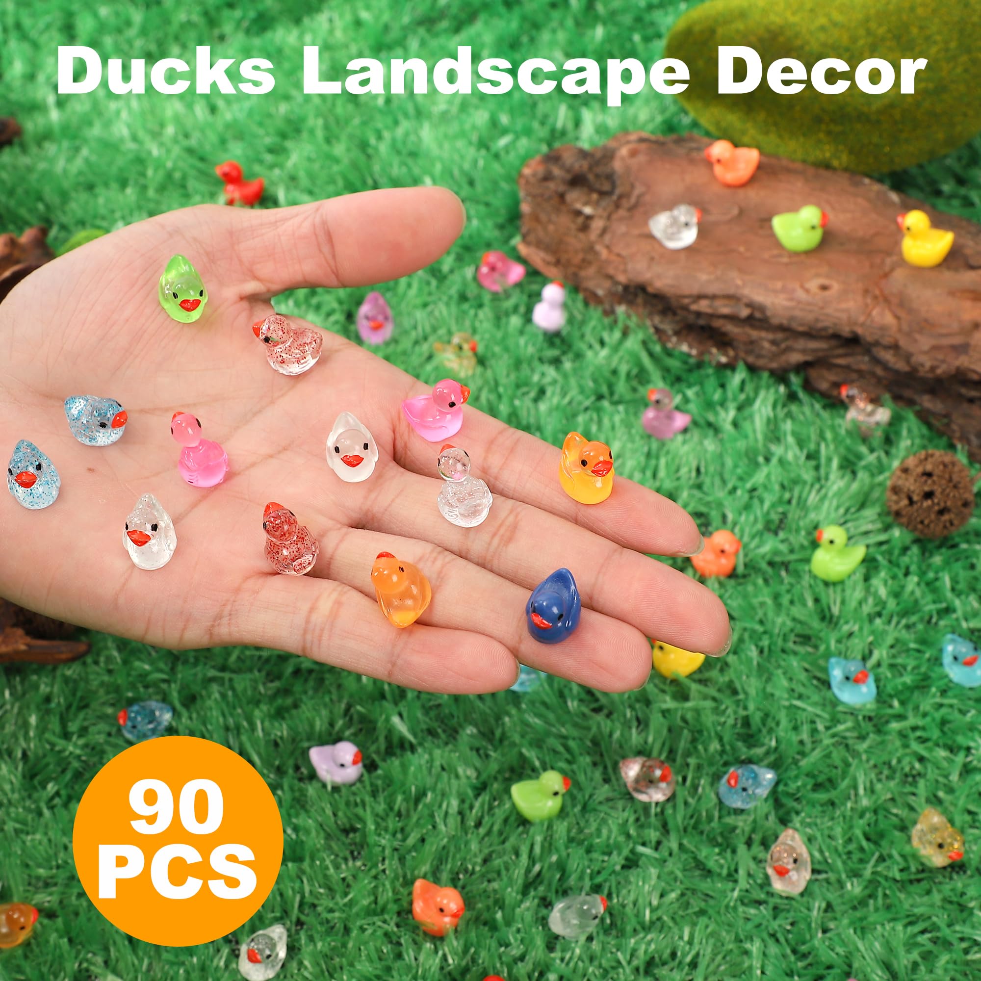 XHDMY aquarium decor ducks brighten tanks with playful, compact figures.