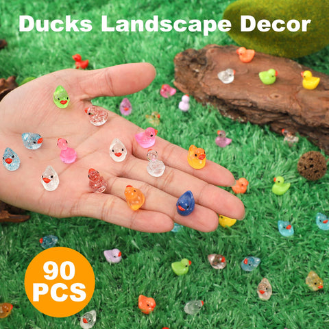 XHDMY aquarium decor ducks brighten tanks with playful, compact figures.