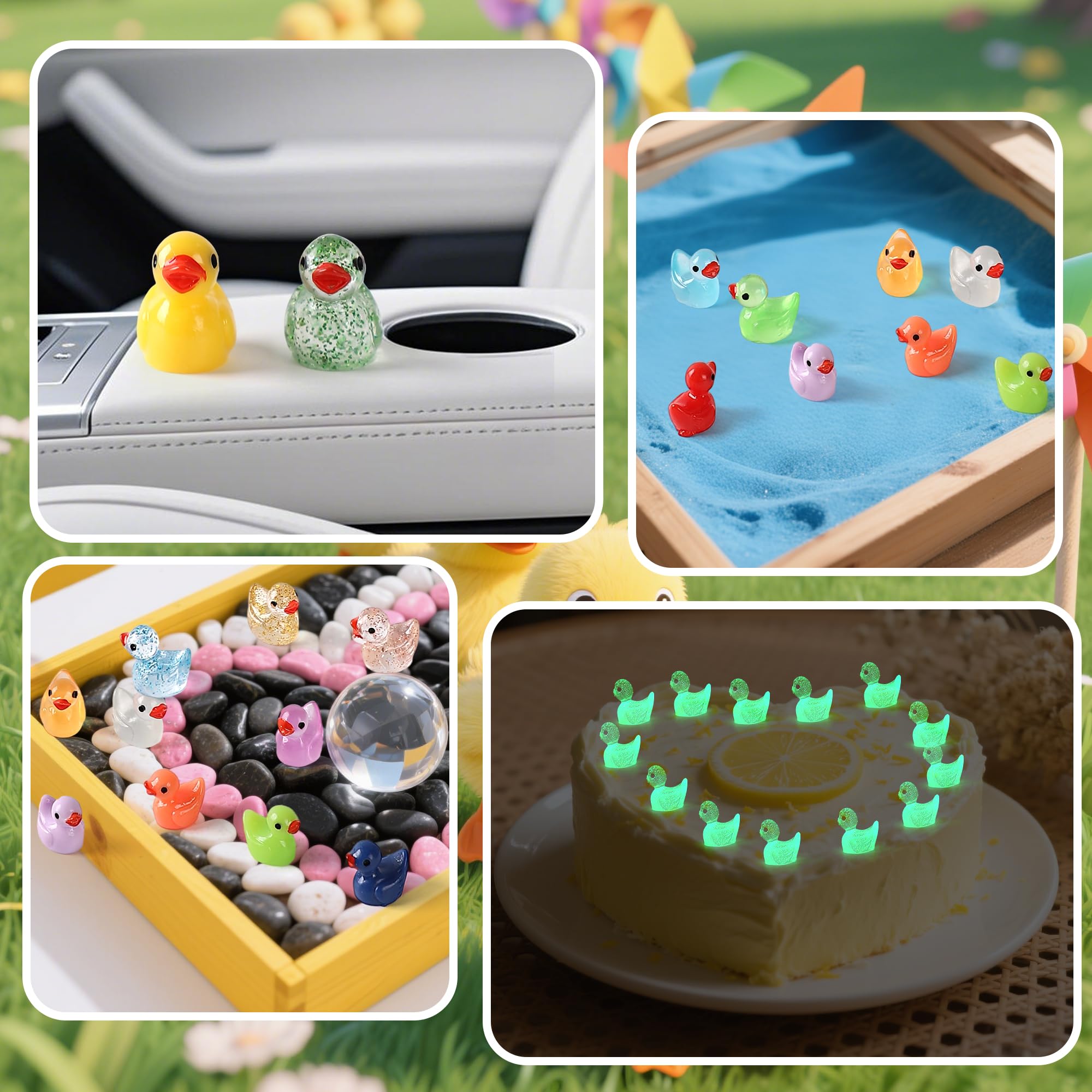 XHDMY craft-ready ducks are perfect tiny decorations for party favors and crafts.
