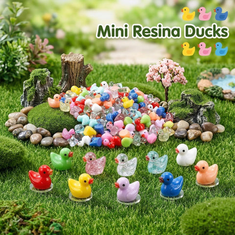 XHDMY glitter ducks add charm to fairy gardens and weddings
