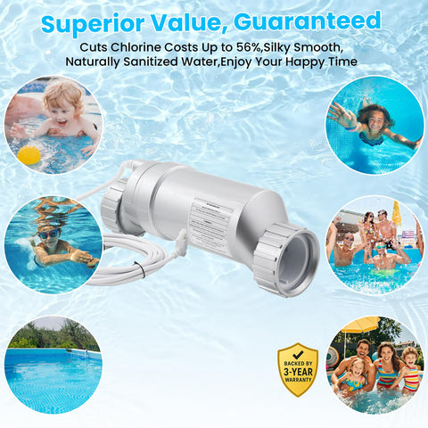 XHHEZQ 3-year warranty badge on salt cell packaging