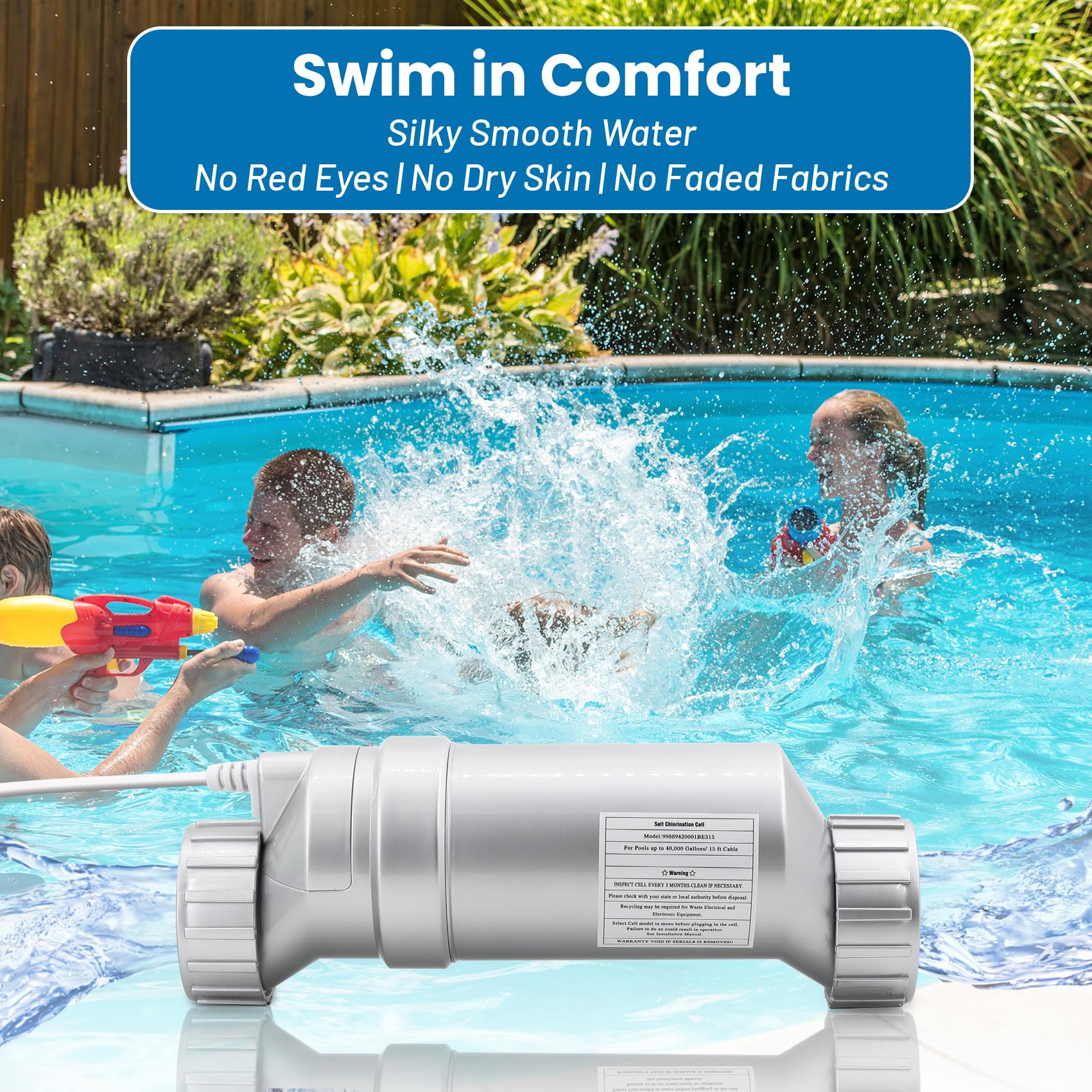 XHHEZQ water example demonstrating smoother pool water quality