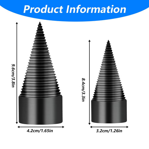 XhjzgcTech 42mm drill bit for powerful log splitting.