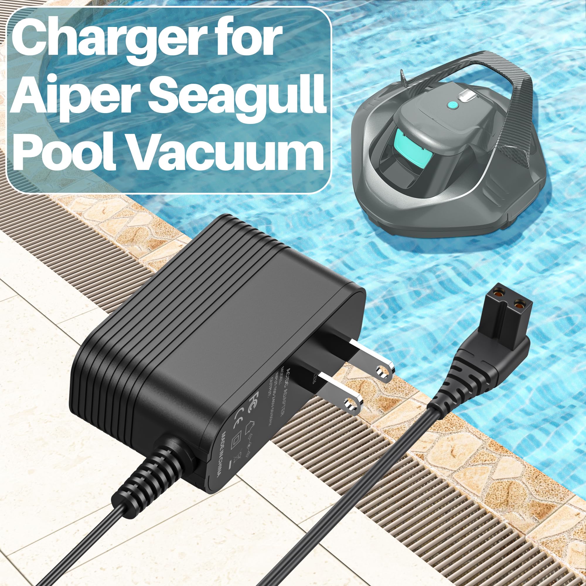 XHUCHINMAL universal AC to DC charger delivers safe, efficient power to your Seagull.
