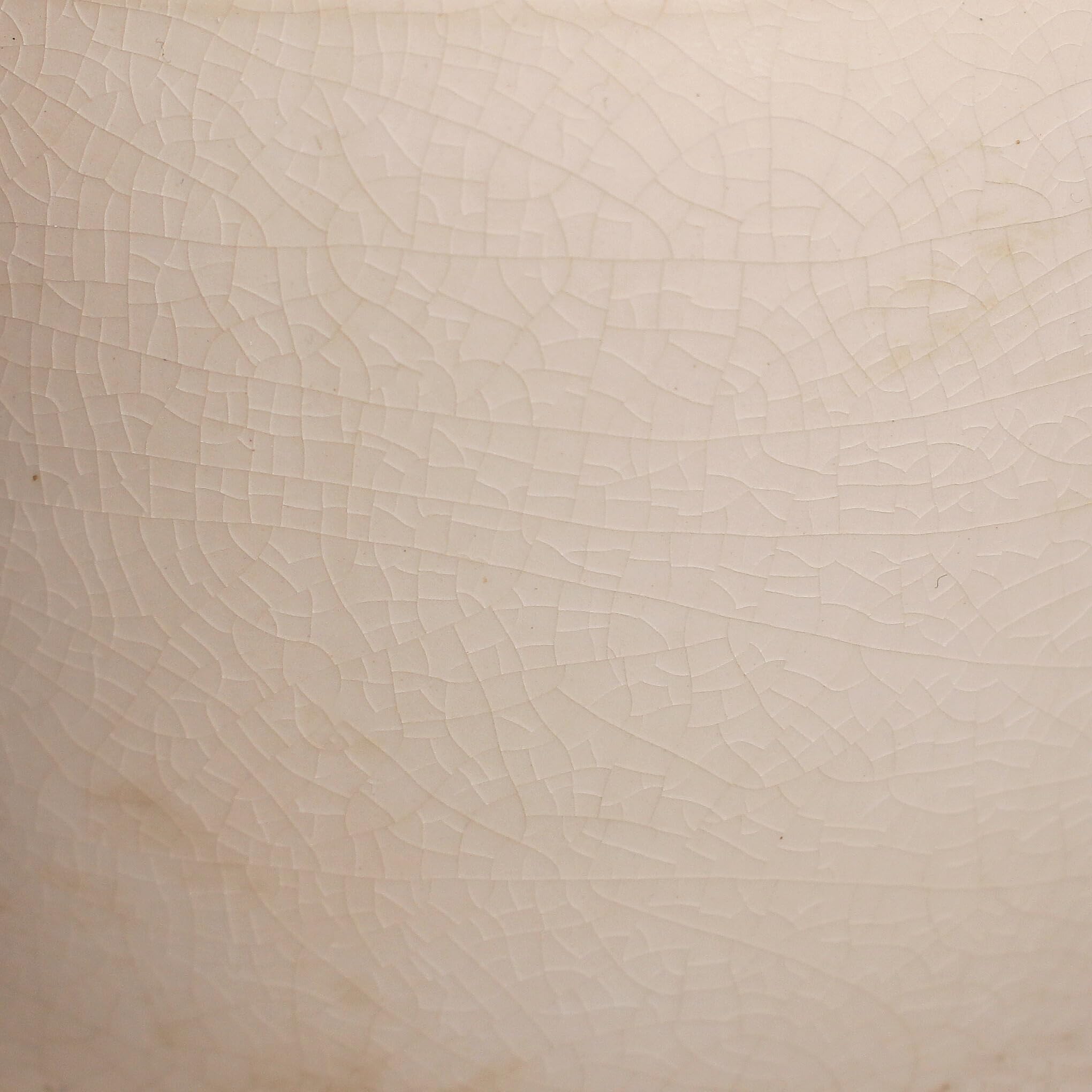 Xiaan Jiaju ceramic planter close up glaze showing durable antique ivory finish.