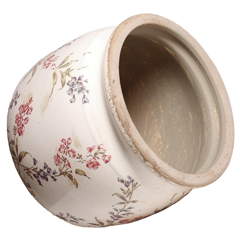 Xiaan Jiaju durable ceramic pot close-up glaze detail for shelves or desks.
