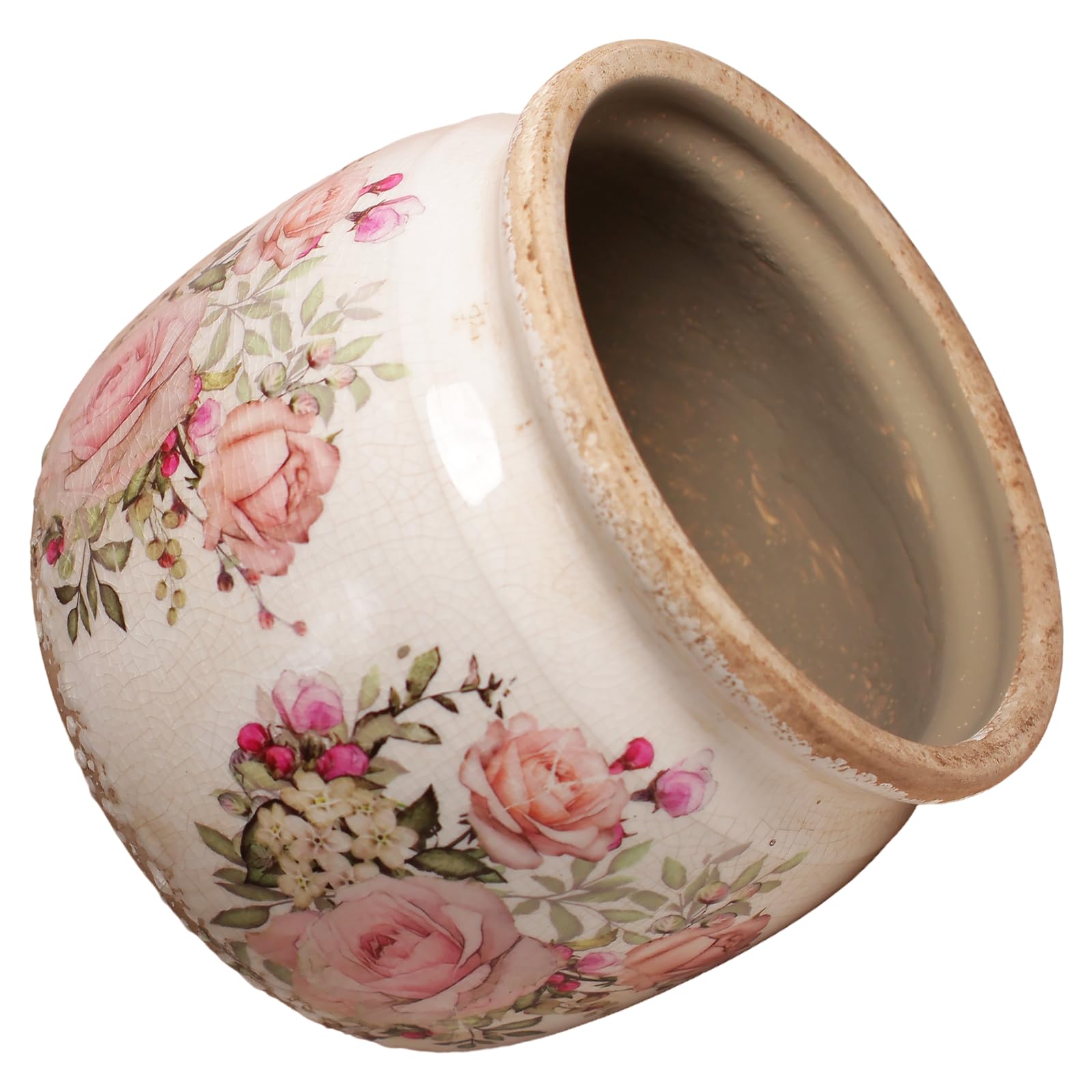 Xiaan Jiaju decorative pink pot doubles as a charming accent piece.