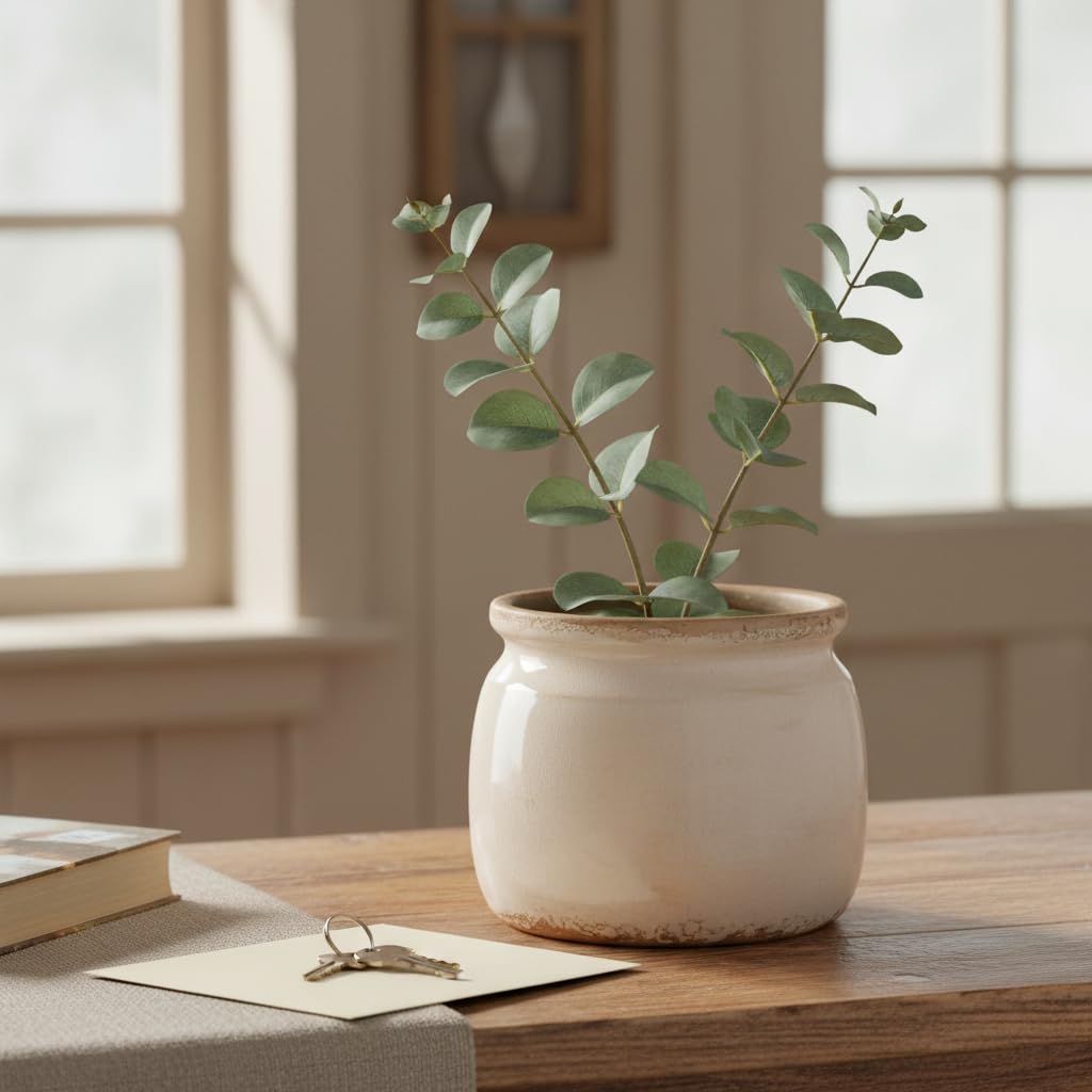 Xiaan Jiaju plant pot with drainage hole, designed to support healthy watering.