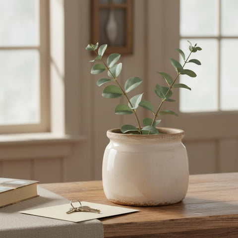 Xiaan Jiaju plant pot with drainage hole, designed to support healthy watering.