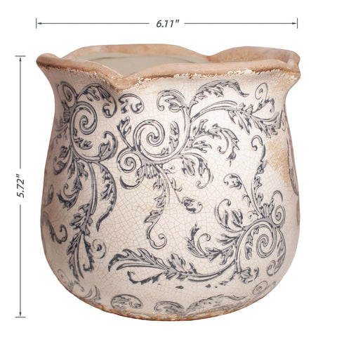 Xiaan Jiaju 6.11-inch indoor planter fits a variety of houseplants.