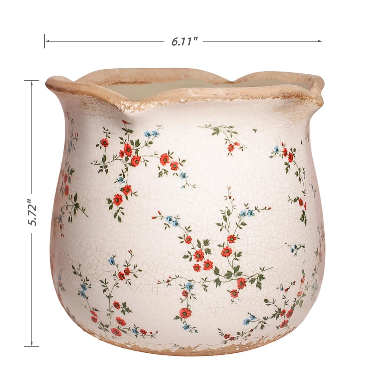 Xiaan Jiaju Tuscan-inspired planter with rustic finish complements modern and traditional interiors
