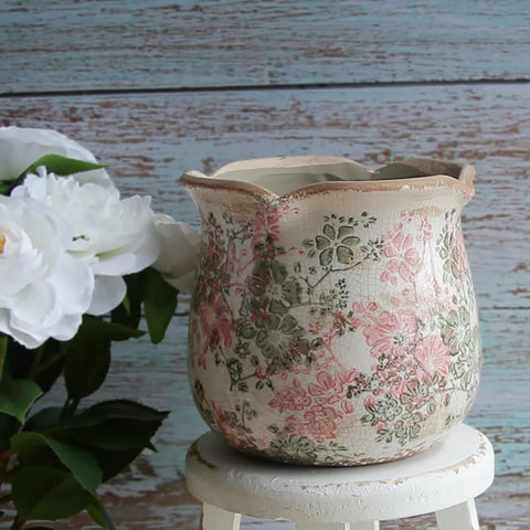 Xiaan Jiaju ceramic pot with a drainage hole.