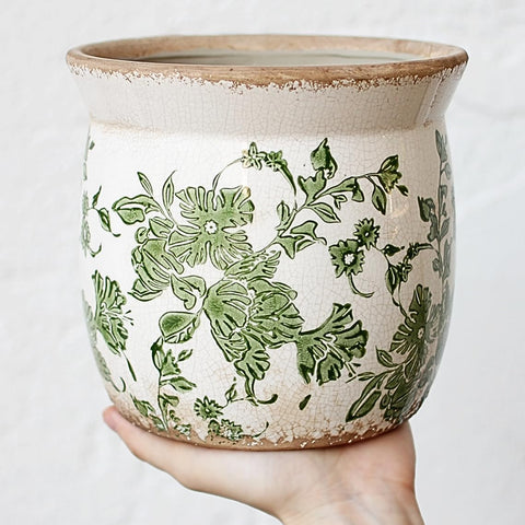 Xiaan Jiaju ceramic planter sits stylishly on windowsills or shelves