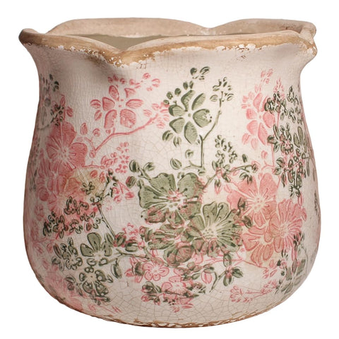 Xiaan Jiaju vintage ceramic planter with crackle glaze for indoor style.