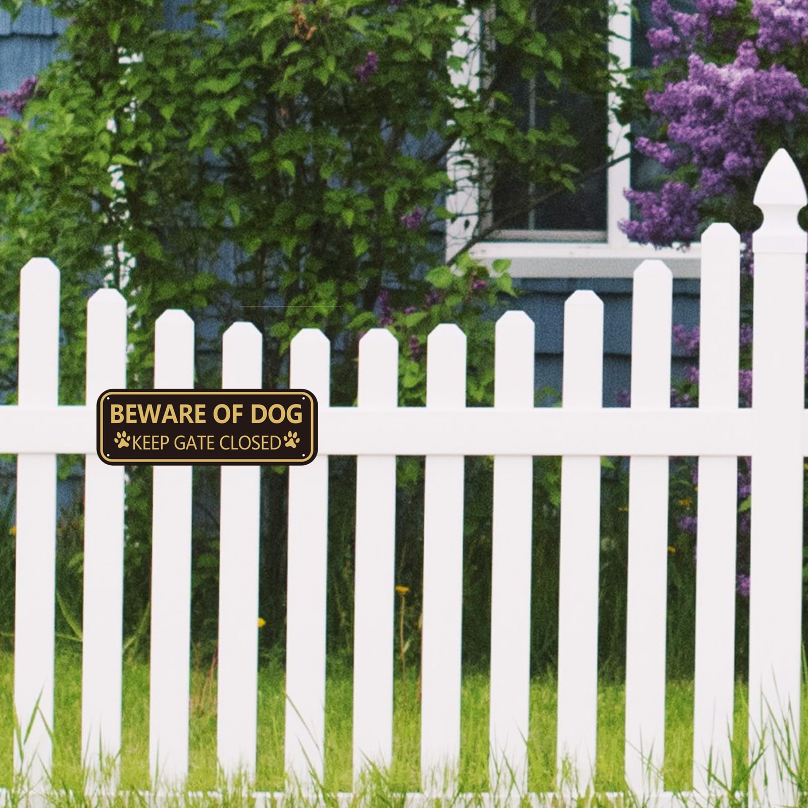 XIAOKAIYAN beware of dog sign two-pack fits yards, gates, doors