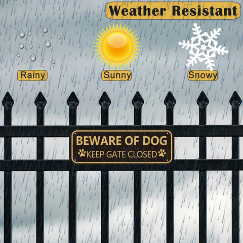 XIAOKAIYAN beware of dog sign weatherproof surface resists wind and sun