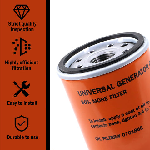 Xiaoyudou 070185ES oil filter helps block dust and debris in the oil system.
