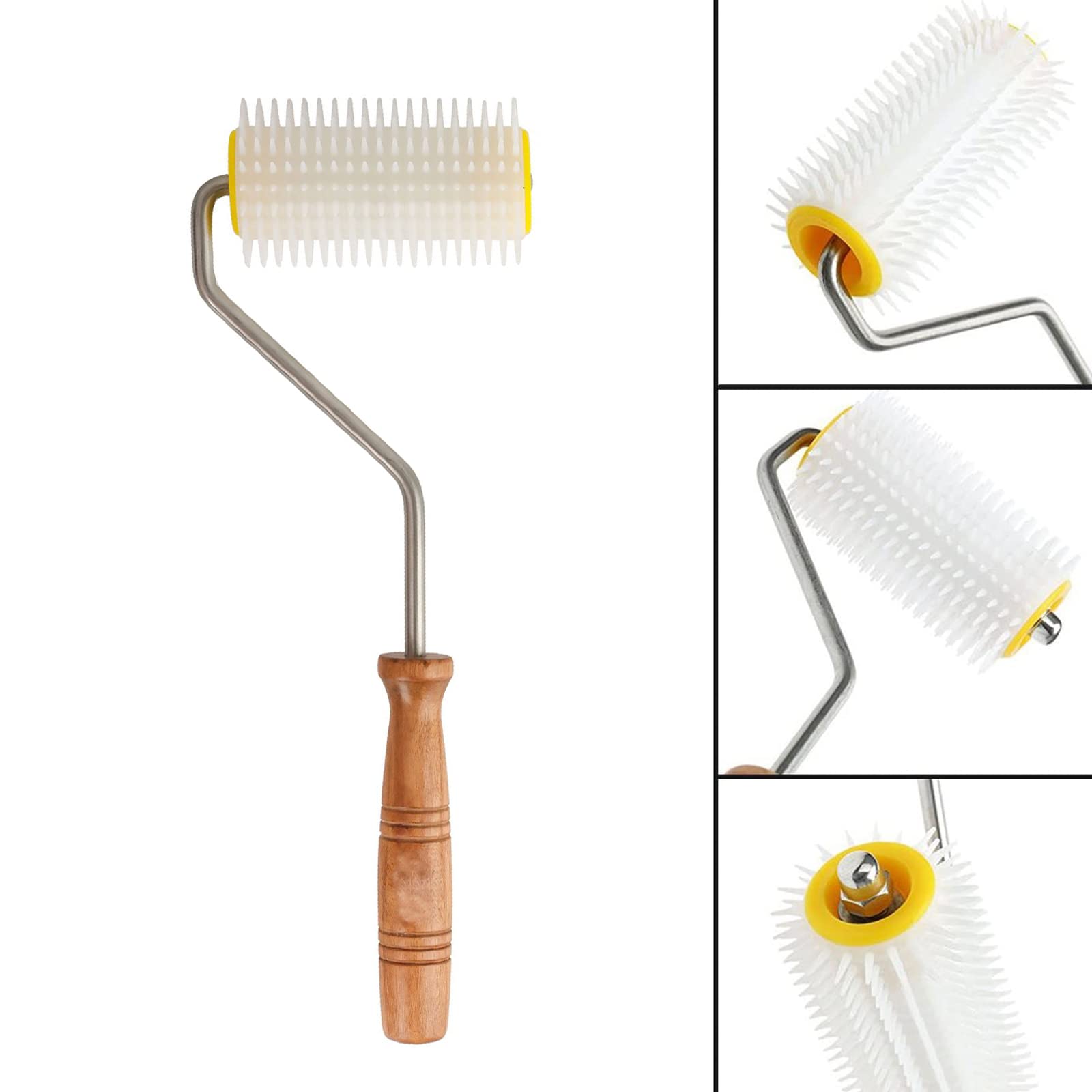 Xiboya Textile needle-roller close-up reveals sharp tines for efficient uncapping.