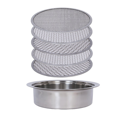 Xicooka soil sifter with 1mm mesh for fine soil screening and debris removal