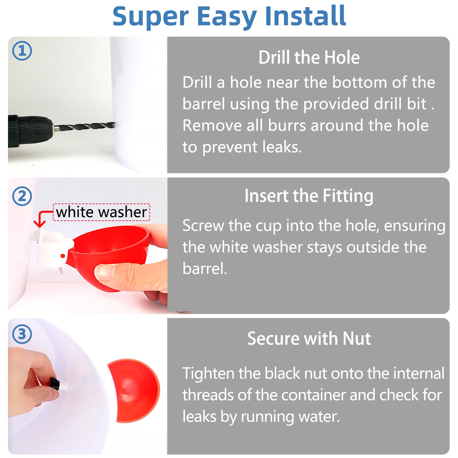 Xictuwey mounting-hole setup highlights simple, tool-friendly installation.