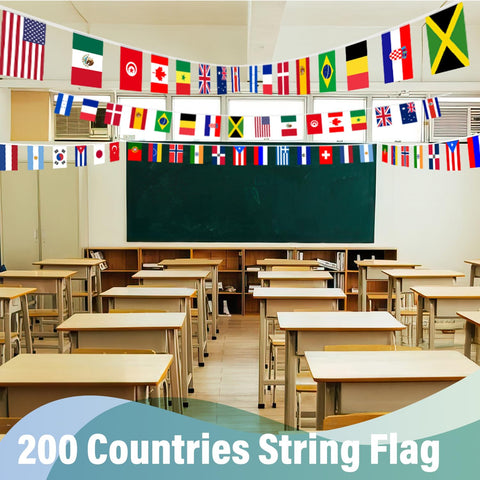 XIFAN random country flags create a colorful multicultural atmosphere.