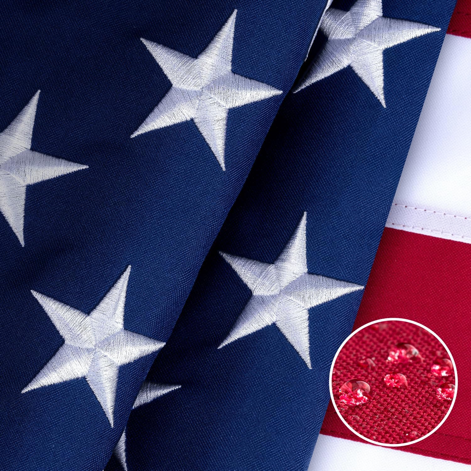 XIFAN American Flag 3x5ft for outdoors in windy conditions, durable fabric