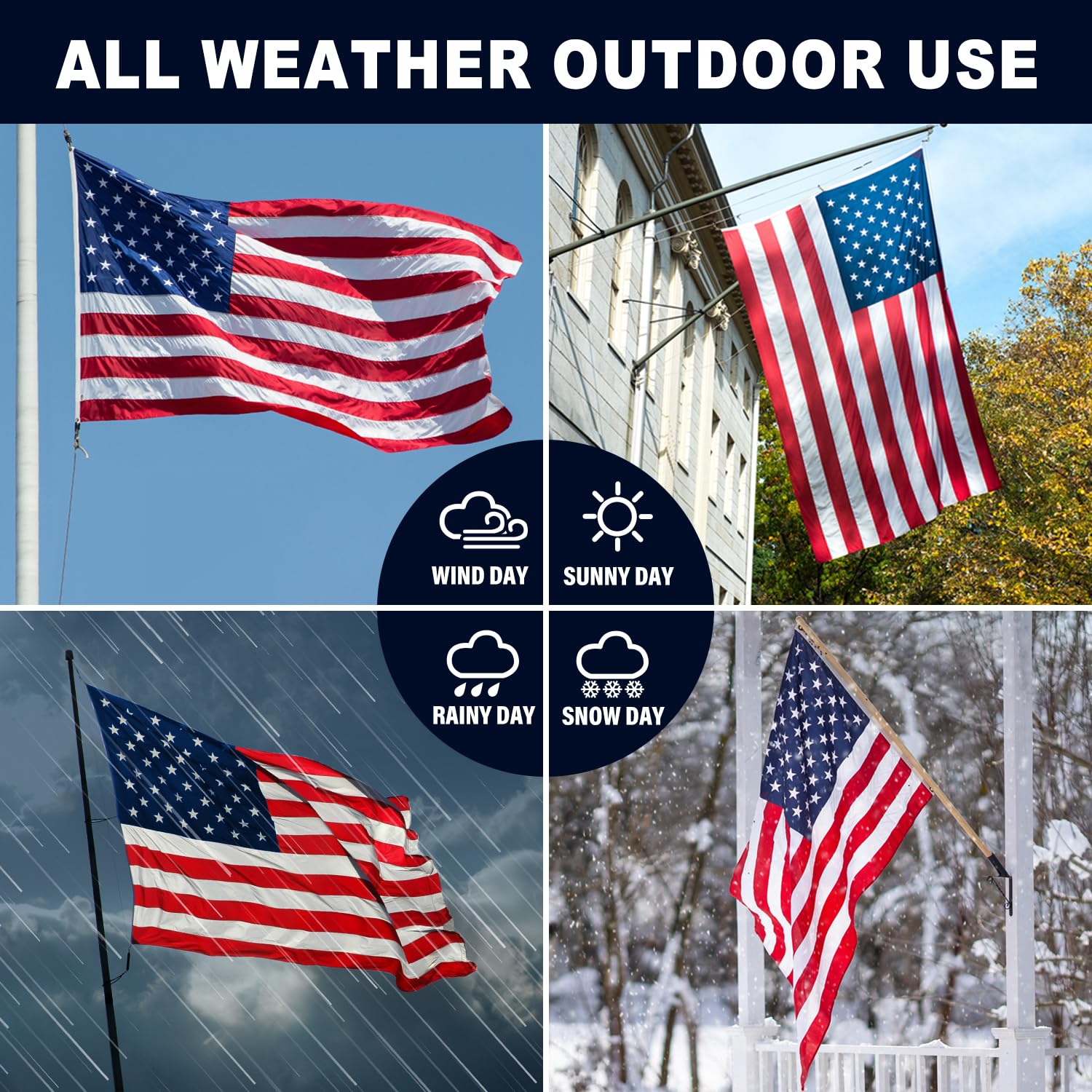 XIFAN flag with reinforced fly end for extra strength in windy conditions