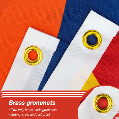 XIFAN flag brass grommets, secure hanging for long-lasting display.