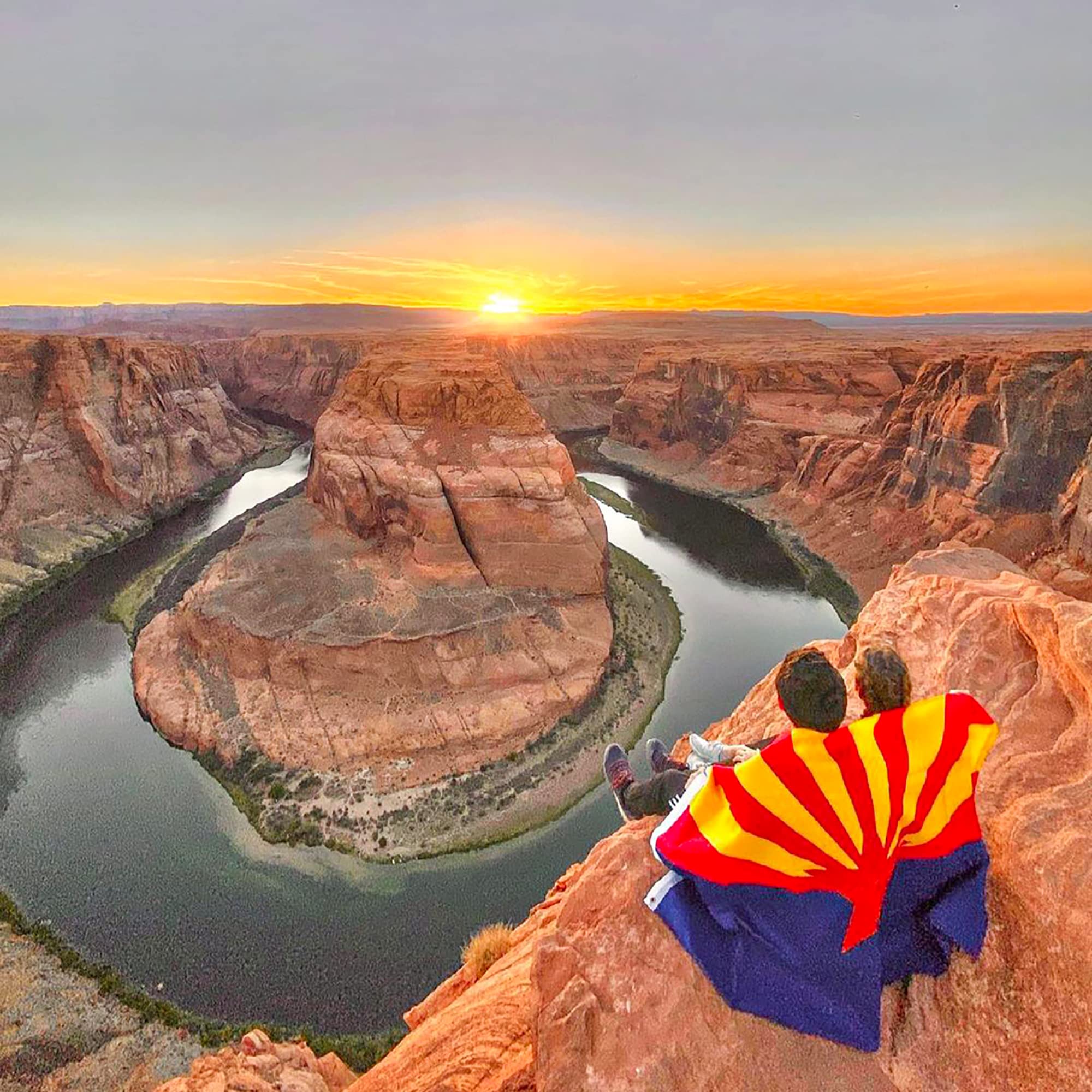 XIFAN AZ flag with weather-ready fabric ideal for patios and gardens.